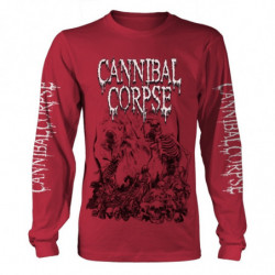 CANNIBAL CORPSE PILE OF SKULLS 2018 (RED) LS