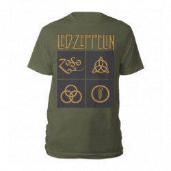 LED ZEPPELIN GOLD SYMBOLS &...