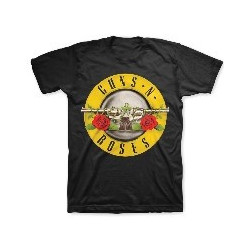 GUNS N ROSES T-SHIRT  S BLACK UNISEX  CLASSIC LOGO