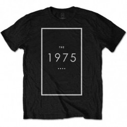 THE 1975 MEN'S TEE: ORIGINAL LOGO (MEDIUM) BLACK MENS TEE