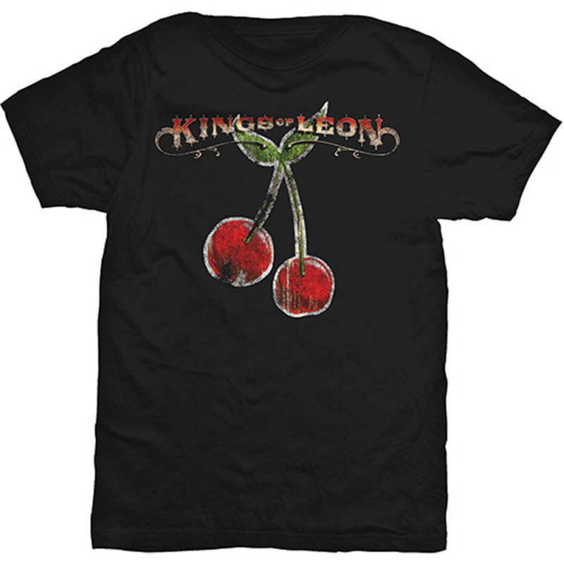 KINGS OF LEON CHERRIES MENS BLK TS: XL