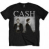 JOHNNY CASH MEN'S TEE: MUG SHOT (SMALL) BLACK MENS TEE