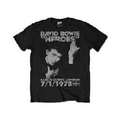 DAVID BOWIE - HEROES EARLS COURT BLACK (UNISEX TG. XL)