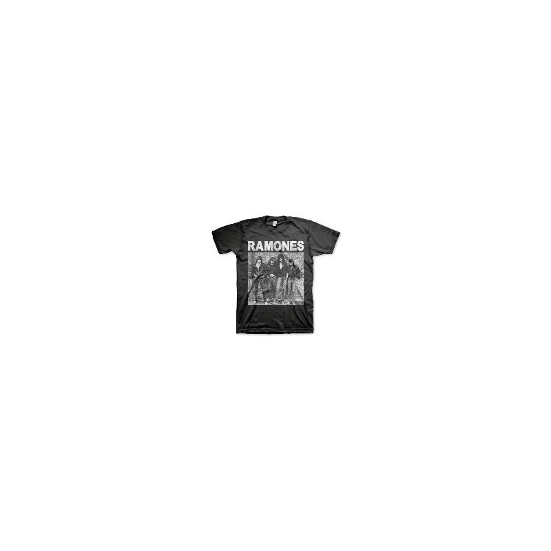 RAMONES MEN'S TEE: 1ST ALBUM (LARGE) BLACK MENS TEE