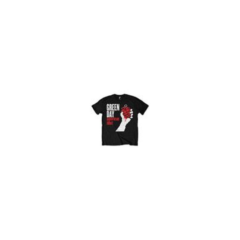 GREEN DAY T-SHIRT  L UNISEX BLACK  AMERICAN IDIOT