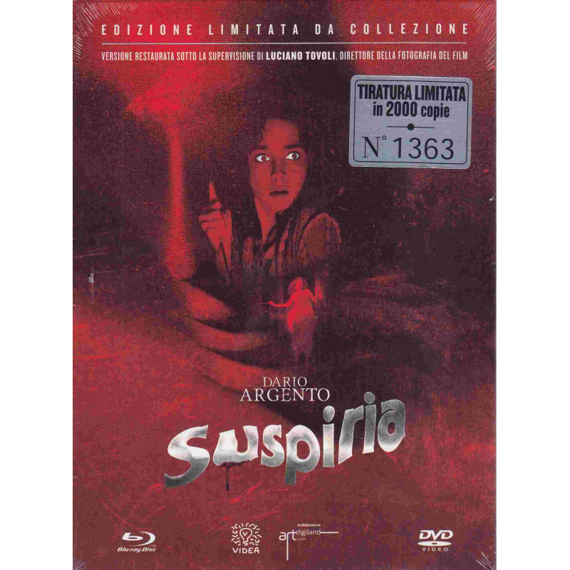 SUSPIRIA DIGIBOOK NEW MASTER LIMITED NUMERATO (COMBO BD+DVD)