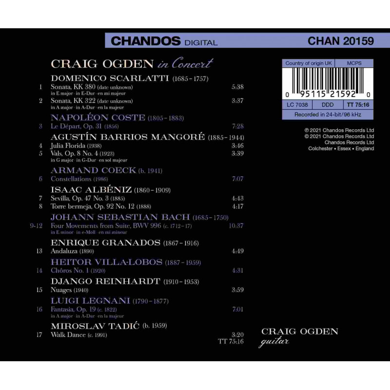 CRAIG OGDEN IN CONCERT