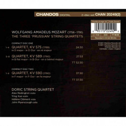 MOZART: THE PRUSSIAN QUARTETS