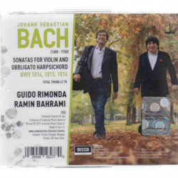 SONATAS BWV1014,1015, 1016