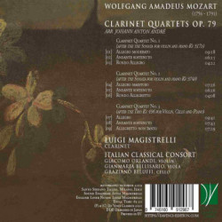 MOZART / ANDR╔: CLARINET QUARTETS OP. 79