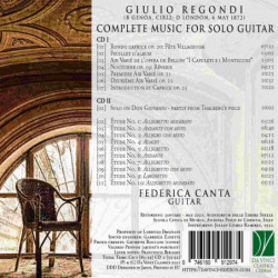 REGONDI: COMPLETE MUSIC FOR SOLO GUITAR