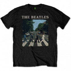 THE BEATLES KID'S TEE: ABBEY ROAD & LOGO (RETAIL PACK) (LARGE)