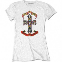 GUNS N' ROSES LADIES TEE: APPETITE FOR DESTRUCTION (RETAIL PACK) (MEDIUM)