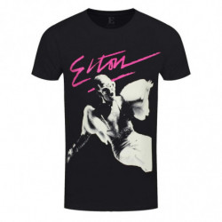 ELTON JOHN UNISEX TEE: PINK...