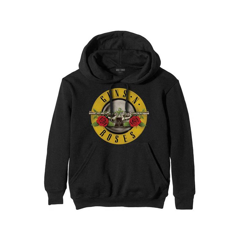 GUNS N' ROSES MEN'S PULLOVER HOODIE: CLASSIC LOGO (LARGE)