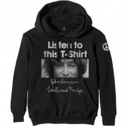 JOHN LENNON UNISEX PULLOVER HOODIE: LISTEN TO THIS (X-LARGE)