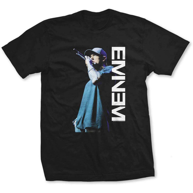 EMINEM UNISEX TEE: MIC. POSE (X-LARGE)