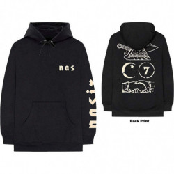 NAS UNISEX PULLOVER HOODIE: SYMBOLS (BACK PRINT) (MEDIUM)