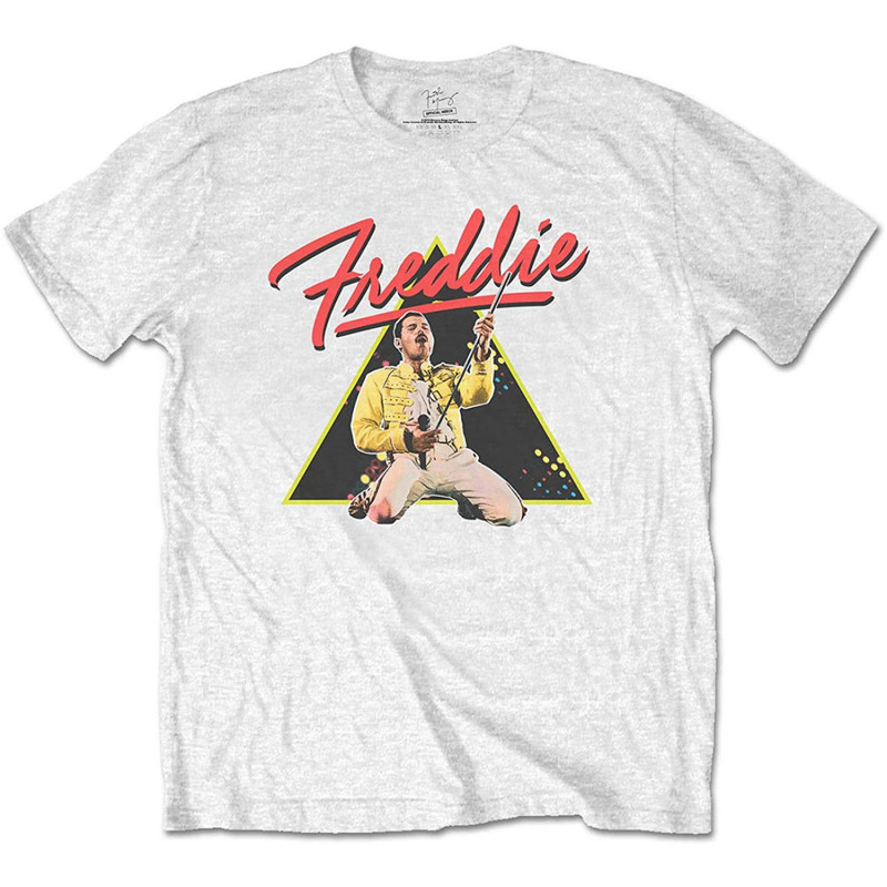 FREDDIE MERCURY UNISEX TEE: TRIANGLE (LARGE)