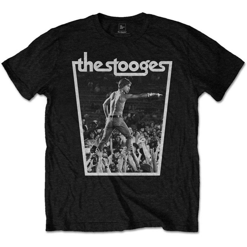 IGGY & THE STOOGES UNISEX TEE: CROWDWALK (SMALL)
