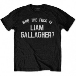 LIAM GALLAGHER UNISEX TEE: WHO THE FUCKà (SMALL)