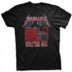 METALLICA UNISEX TEE: KILL 'EM ALL (BACK PRINT) (LARGE)