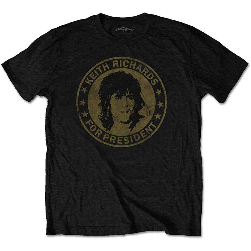 THE ROLLING STONES KID'S TEE: KEITH FOR PRESIDENT (RETAIL PACK) (XX-SMALL)