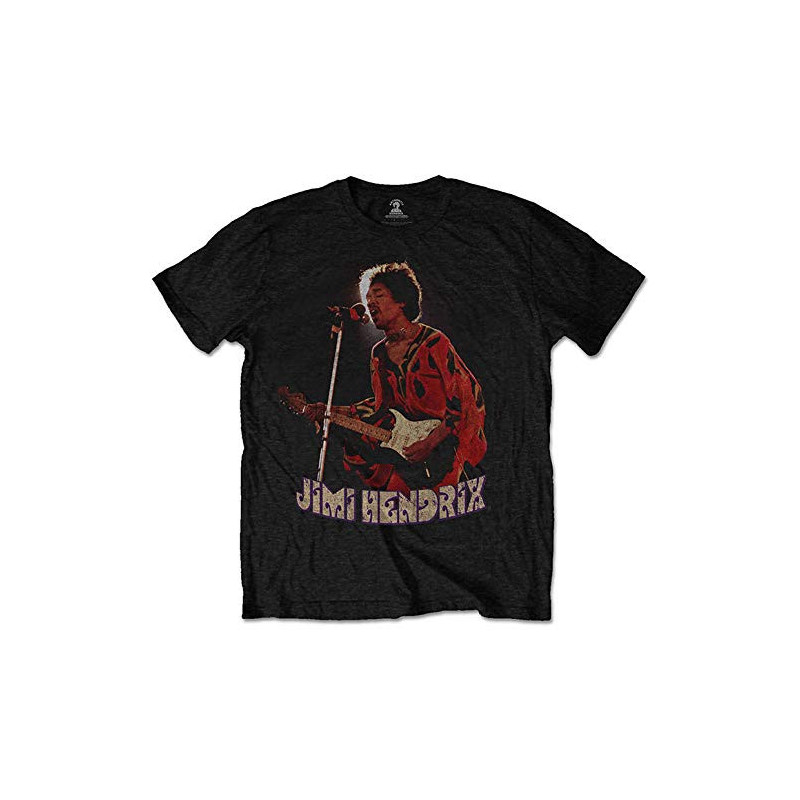 JIMI HENDRIX UNISEX TEE: ORANGE KAFTAN (LARGE)