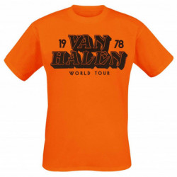 VAN HALEN UNISEX TEE: WORLD TOUR '78 (LARGE)