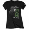 JOHN LENNON LADIES TEE: IMAGINE PEACE (MEDIUM)