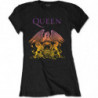 QUEEN LADIES TEE: GRADIENT CREST (X-LARGE)