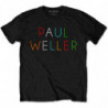 PAUL WELLER UNISEX TEE: MULTICOLOUR LOGO (SMALL)