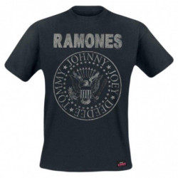 RAMONES UNISEX TEE: SEAL HEY HO (BACK PRINT) (SMALL)