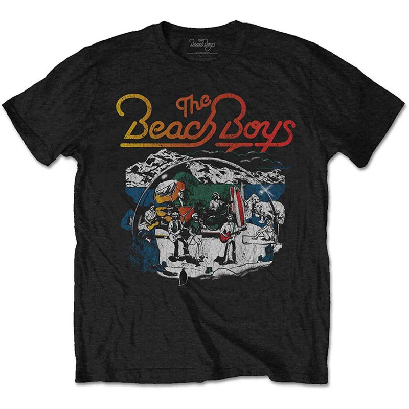 THE BEACH BOYS UNISEX TEE: LIVE DRAWING (X-LARGE)