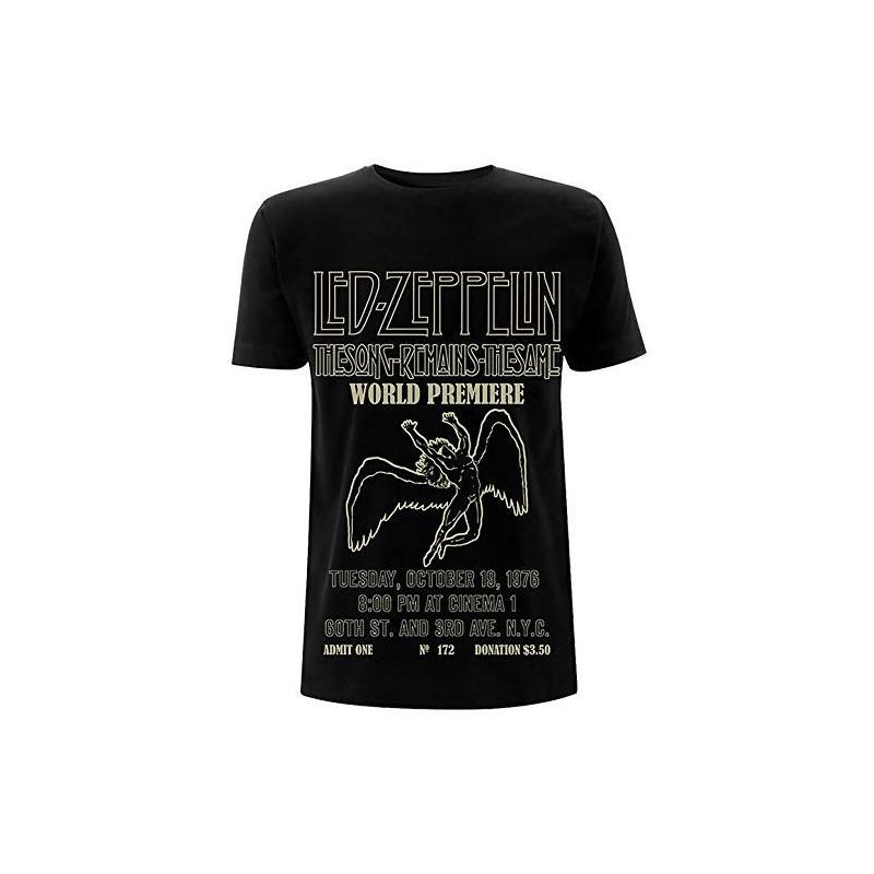 LED ZEPPELIN UNISEX TEE: TSRTS WORLD PREMIER (MEDIUM)