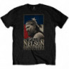 WILLIE NELSON UNISEX TEE: BORN FOR TROUBLE (SMALL)