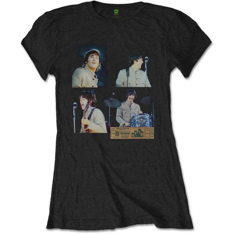 THE BEATLES LADIES TEE: SHEA STADIUM SHOTS (MEDIUM)