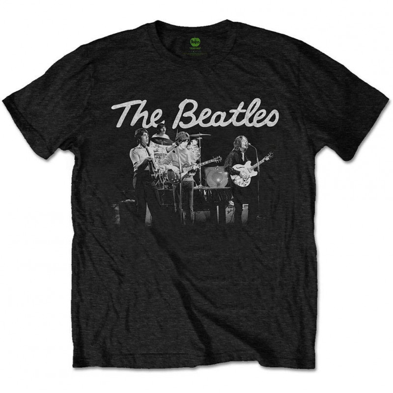 THE BEATLES UNISEX TEE: 1968 LIVE PHOTO (MEDIUM)