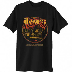 THE DOORS UNISEX TEE: 68 RETRO CIRCLE (X-LARGE)