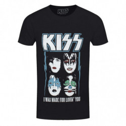 KISS UNISEX TEE: MADE FOR LOVIN' YOU (SMALL)
