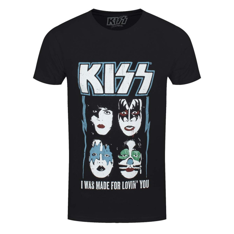 KISS UNISEX TEE: MADE FOR LOVIN' YOU (SMALL)