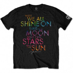 JOHN LENNON UNISEX TEE: SHINE ON (LARGE)