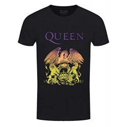 QUEEN UNISEX TEE: GRADIENT CREST (SMALL)