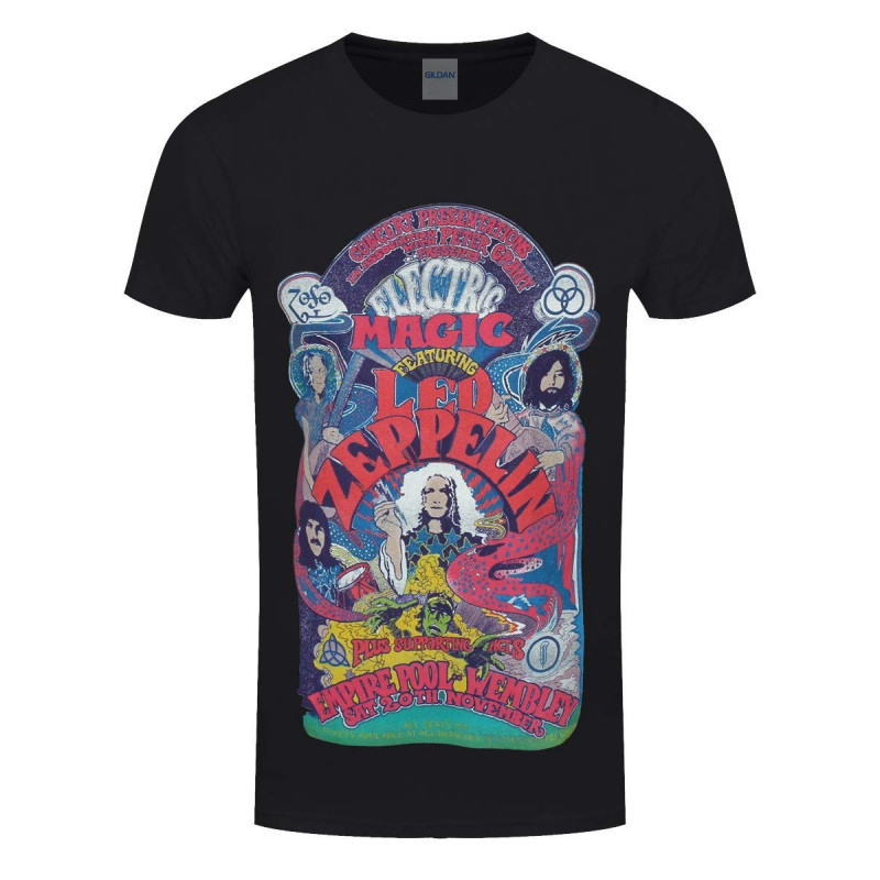 LED ZEPPELIN UNISEX TEE: FULL COLOUR ELECTRIC MAGIC (X-LARGE)