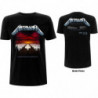 METALLICA UNISEX TEE: MASTER OF PUPPETS TRACKS (BACK PRINT) (SMALL)