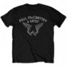 PAUL MCCARTNEY UNISEX TEE: WINGS LOGO (MEDIUM)