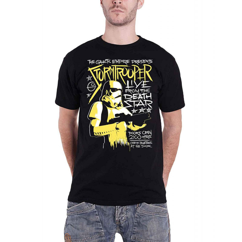 STAR WARS UNISEX TEE: STORMTROOPER ROCK (MEDIUM)