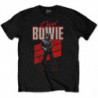 DAVID BOWIE UNISEX TEE: RED SAX (MEDIUM)