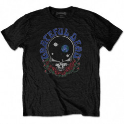 GRATEFUL DEAD UNISEX TEE: SPACE YOUR FACE & LOGO (SMALL)