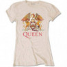 QUEEN LADIES TEE: CLASSIC CREST (MEDIUM)